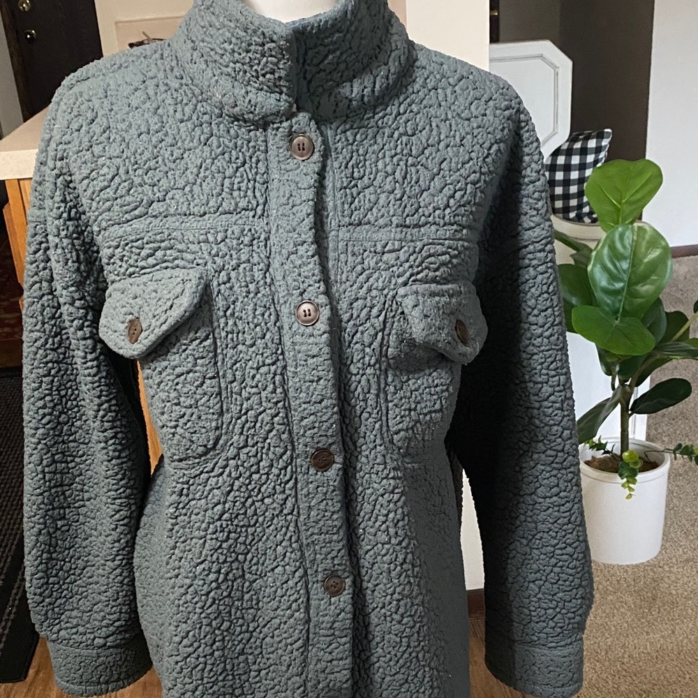 32 Degrees Women's Charcoal Teddy Jacket